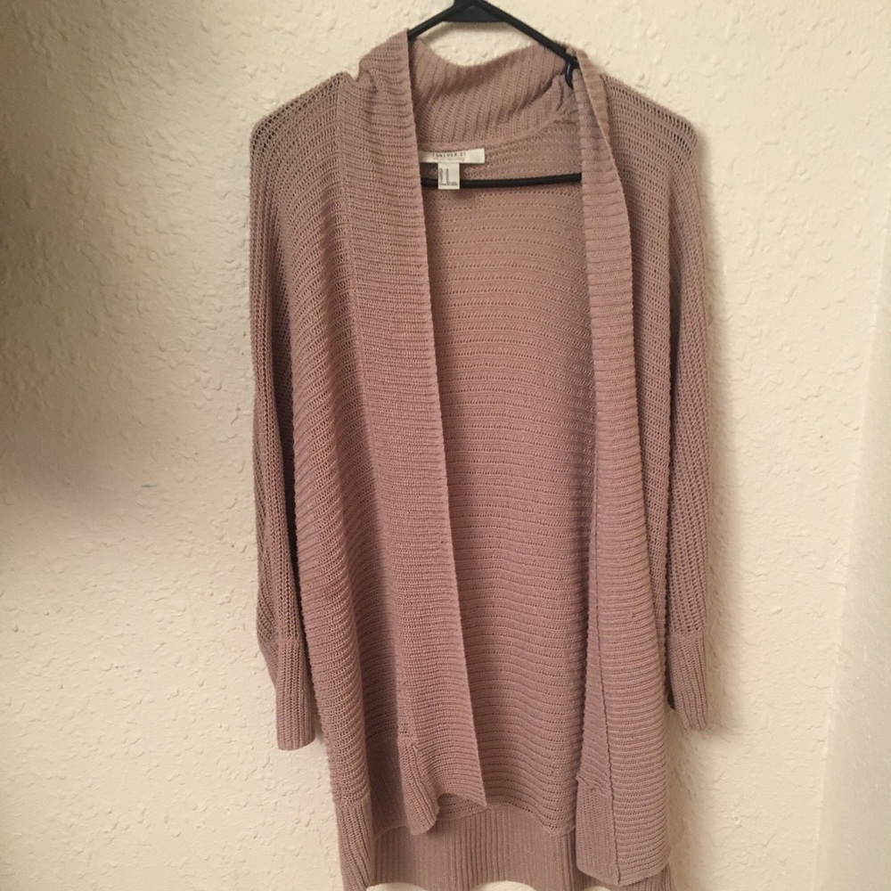 Pink cardigan